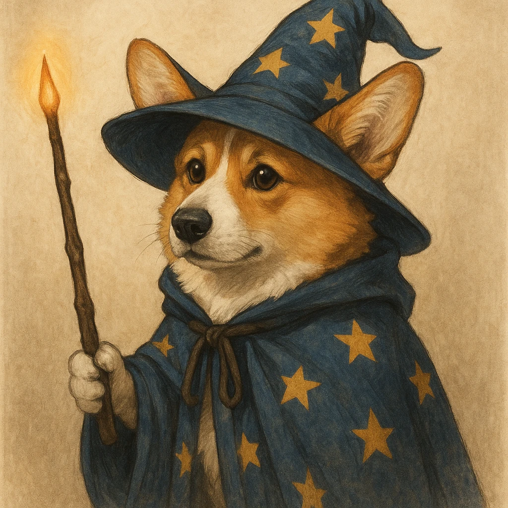 wizard dog emoji