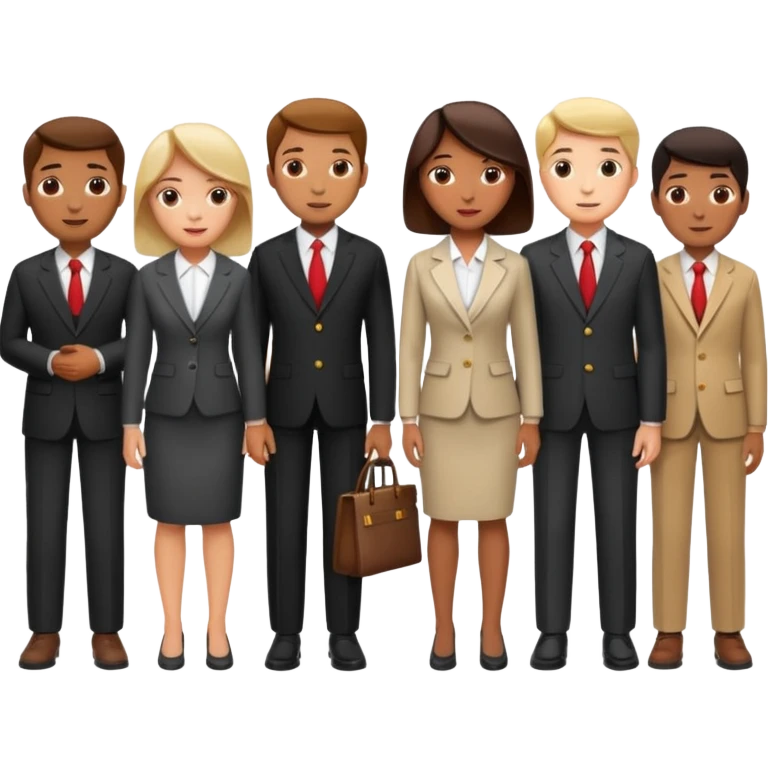 20,000 people group image in professional look emoji