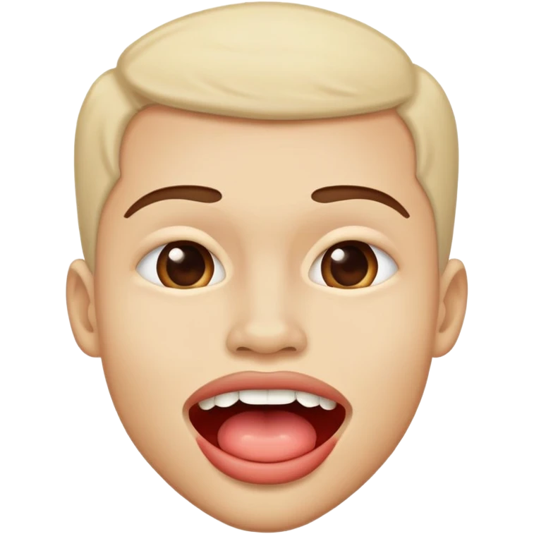 Emoji biting lip emoji
