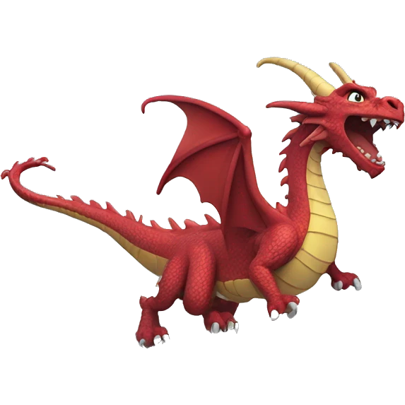 A dragon coming out from clouds  emoji