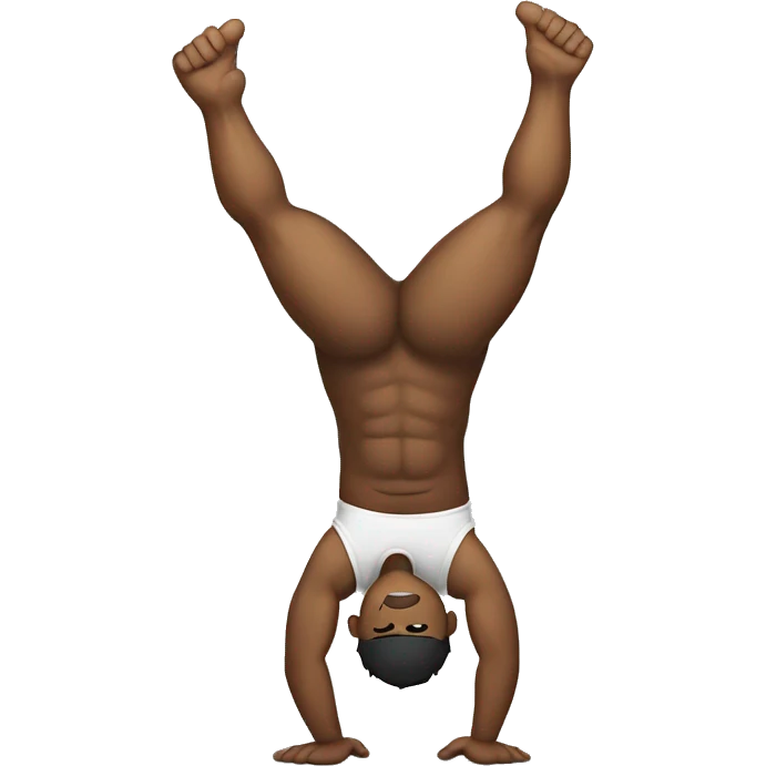 strong man handstand emoji
