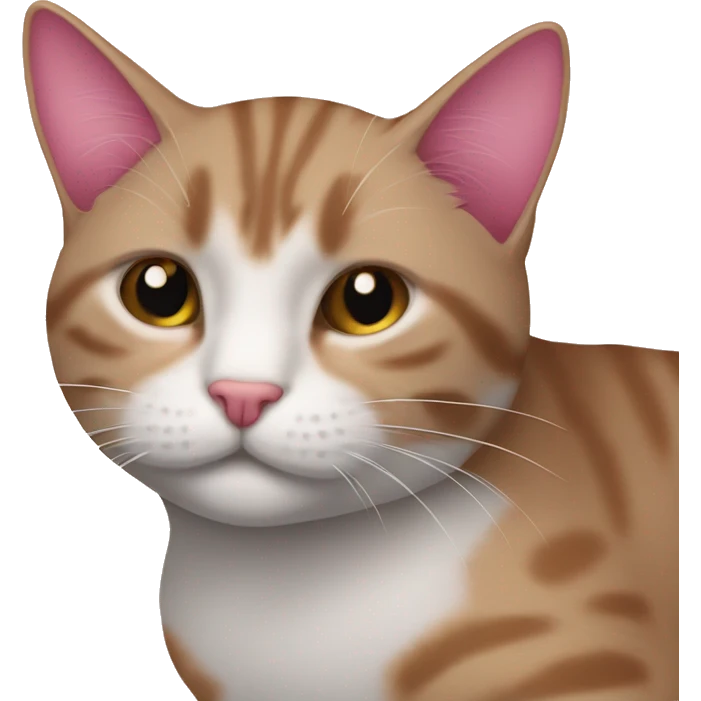 Gato dormido rosado emoji