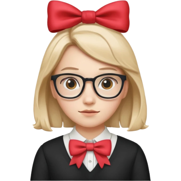 🤓+🎀 same emoji  emoji