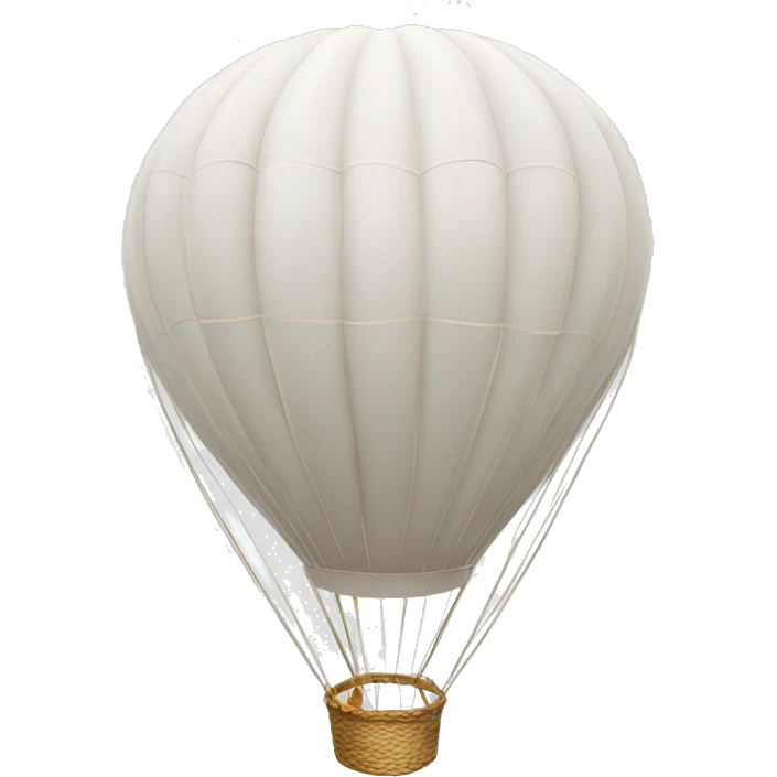  white hot air balloon  emoji