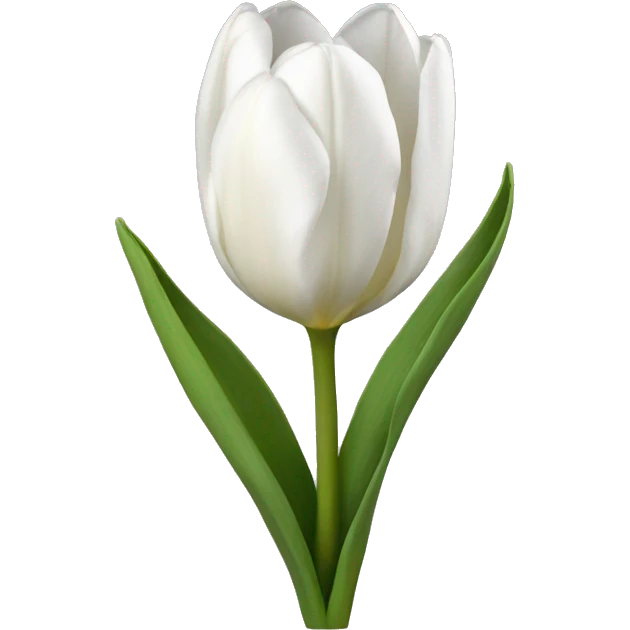White tulips emoji