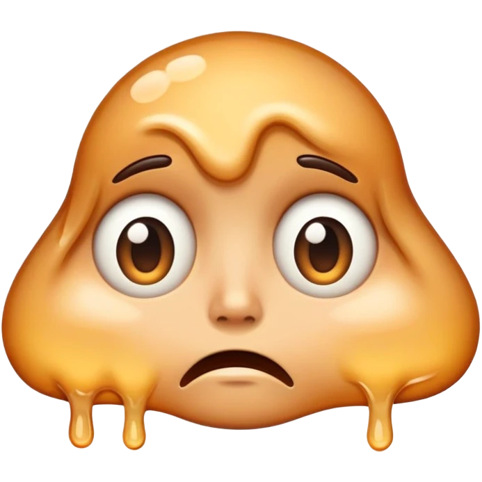 haz una cara confundida que se derrite emoji