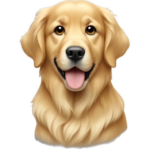 Golden retriever more white emoji
