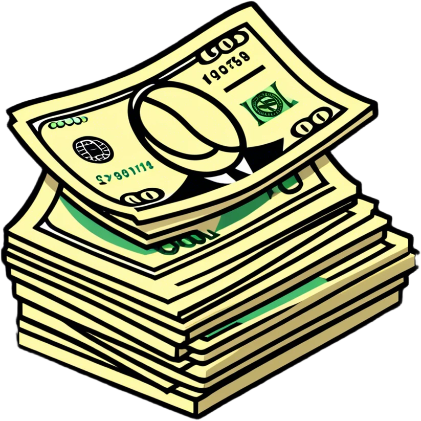 Pile of money emoji