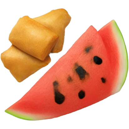 watermelon chicken plate  emoji