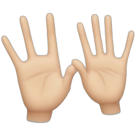 hands on hands on hands emoji