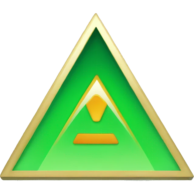 green triangle for kpis emoji