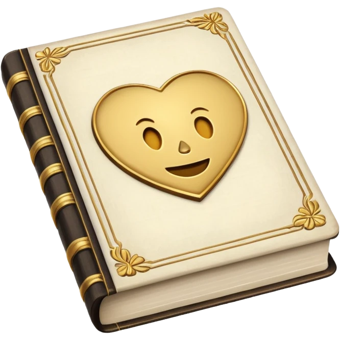 Vintage aesthetic white book emoji