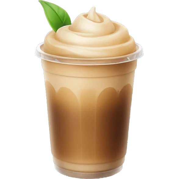 Aesthetic iced coffee emoji
