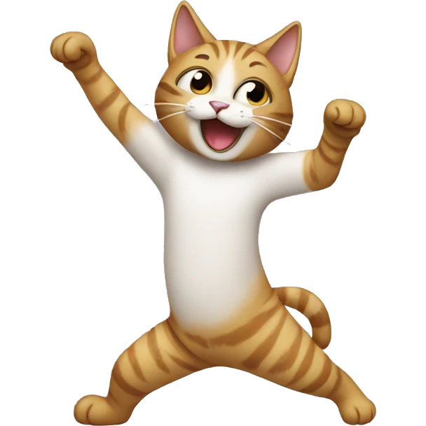 Cat dancing emoji