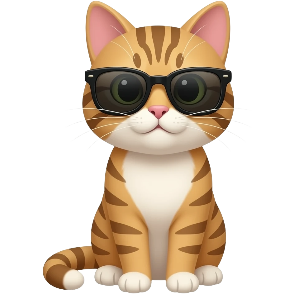 Cat wearing sunglasses emoji