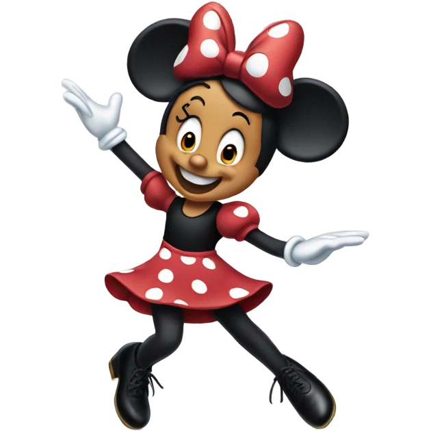 Minnie Mouse tap dancing  emoji