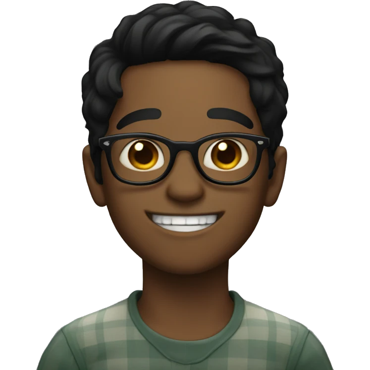 black haired boy with glasses and buck teeth emoji