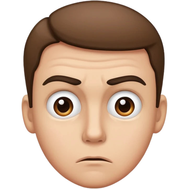 Raised eyebrow confused emoji