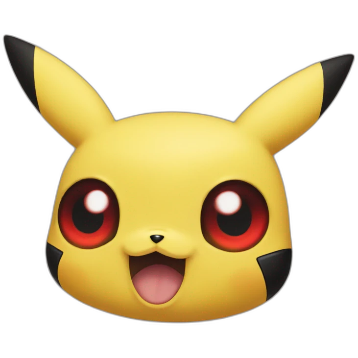 Pikachu red eyes emoji