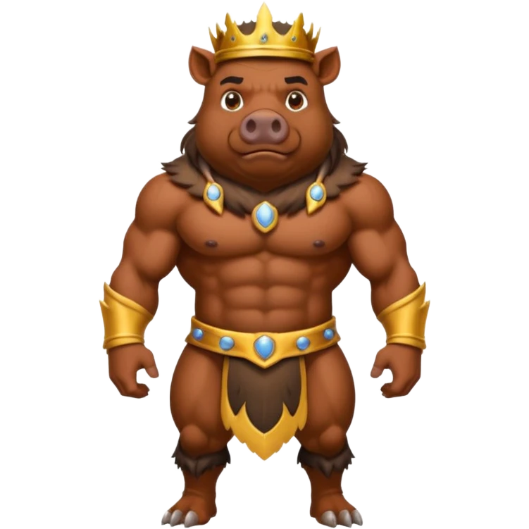boar King, standing emoji