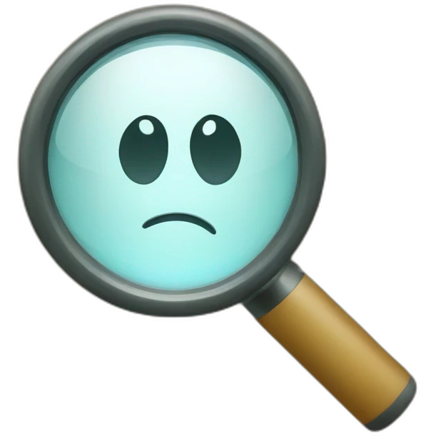 magnifying glass emoji