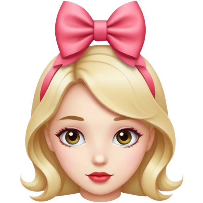 unA GIRL CON UN MOÑO COQUETTE emoji
