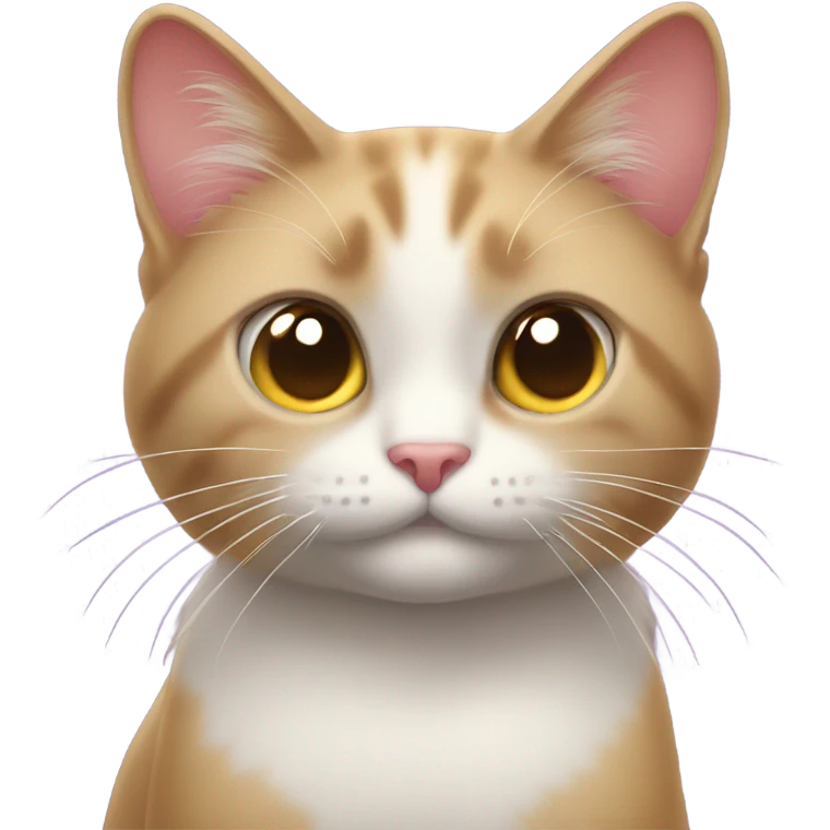 Gato con ojos en forma de corazón emoji