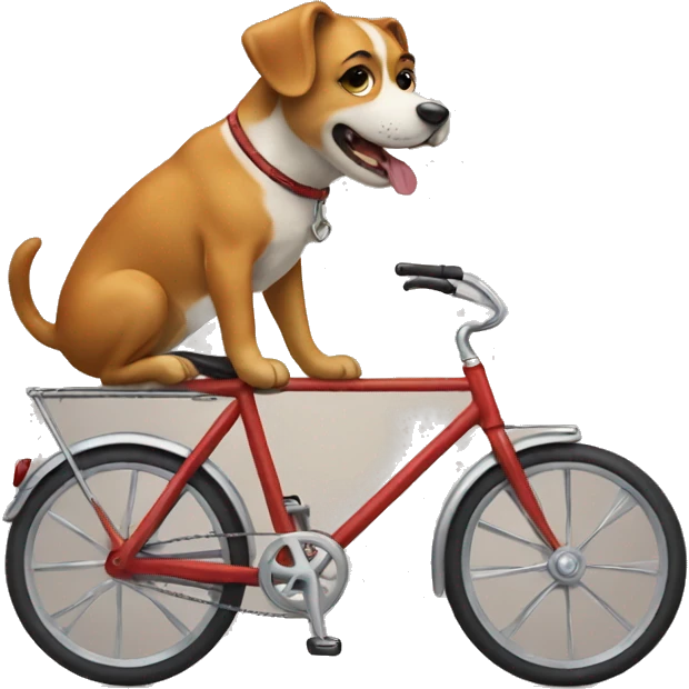dog on bicycle emoji