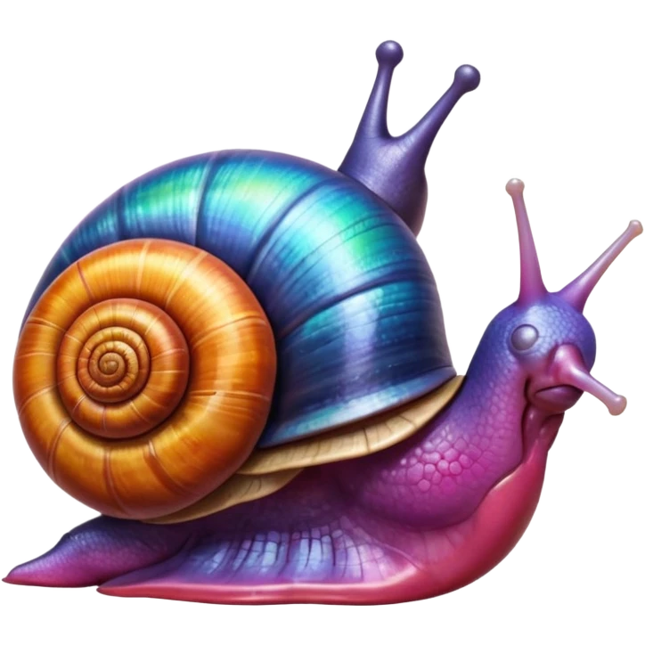 snail + anatomical heart emoji