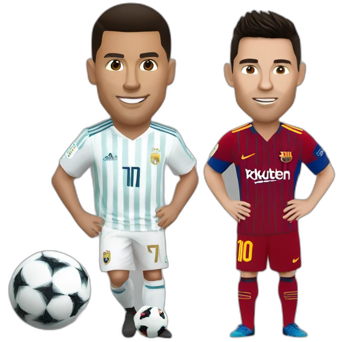 christiano ronaldo and messi emoji