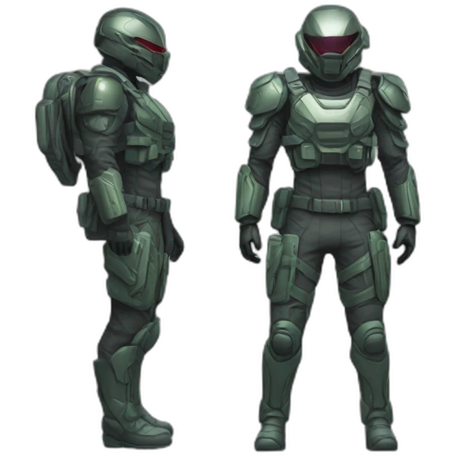 futuristic Phantom squad Infiltration armored pants invisible effect emoji