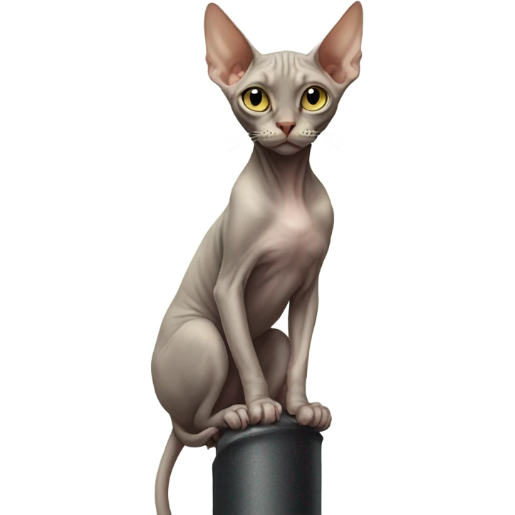 Sphinx cat on a pole  emoji