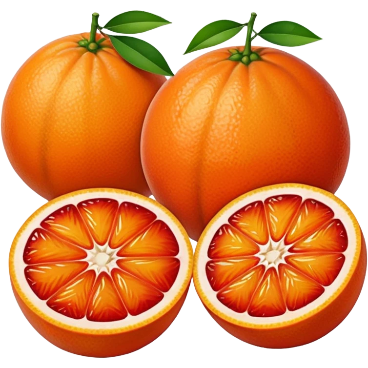 Tangerine & Blood Orange Fruit emoji