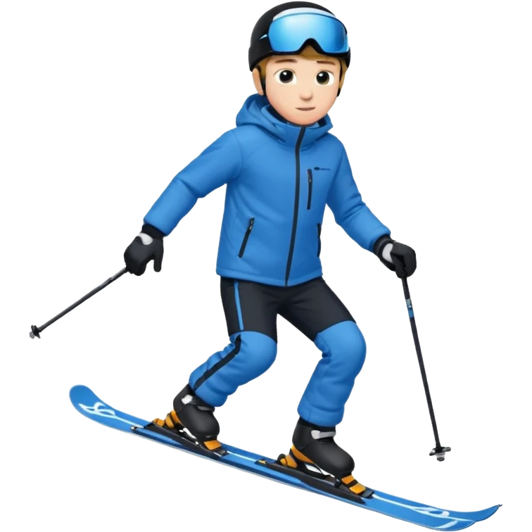 Boy skiing emoji