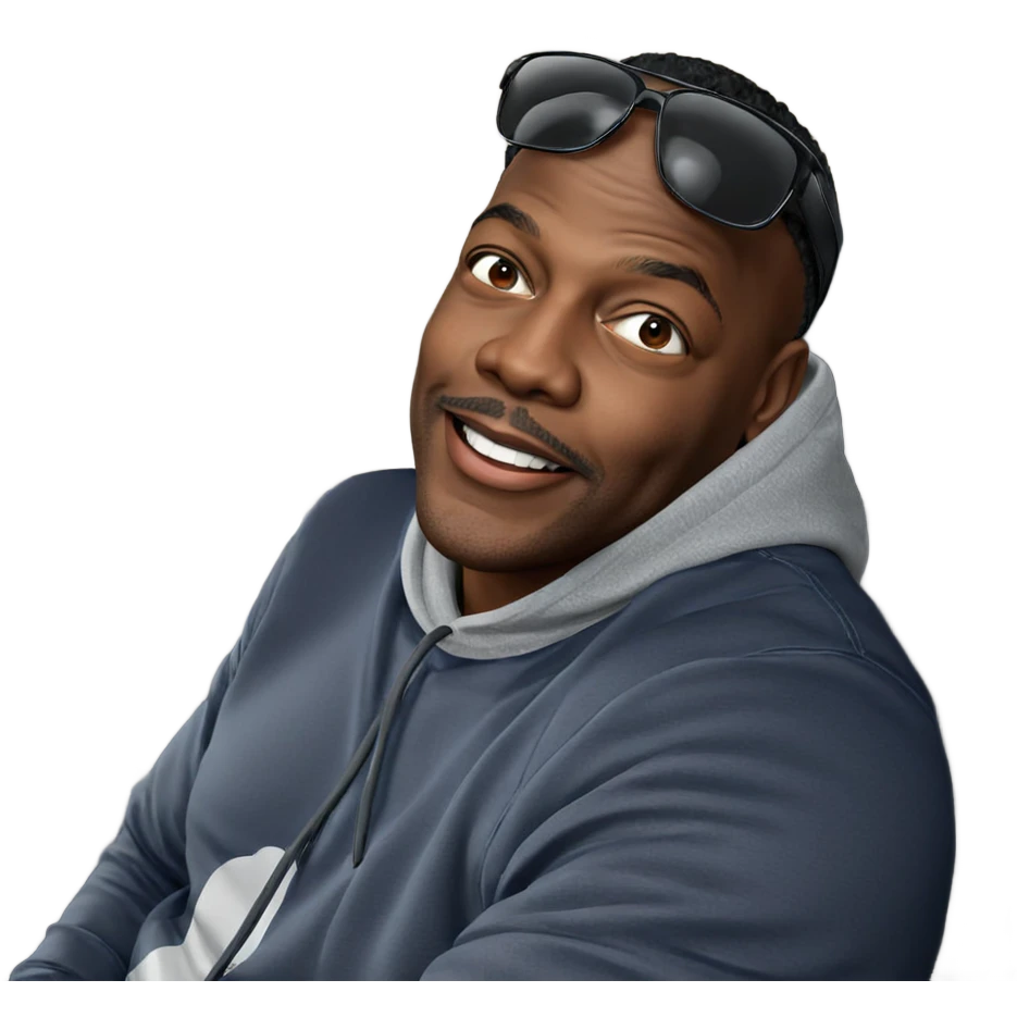 smiling dark-skinned male portrait emoji