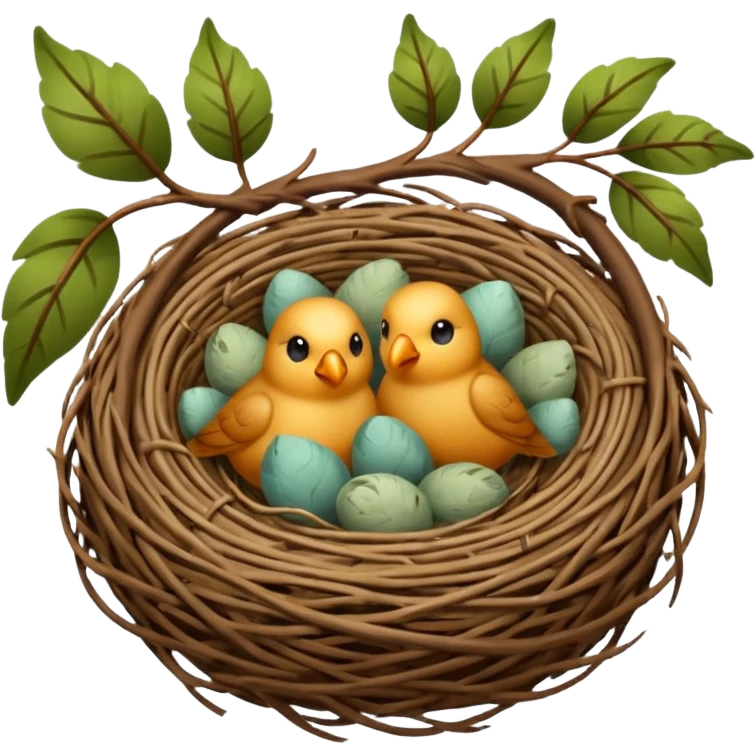 bird nest emoji