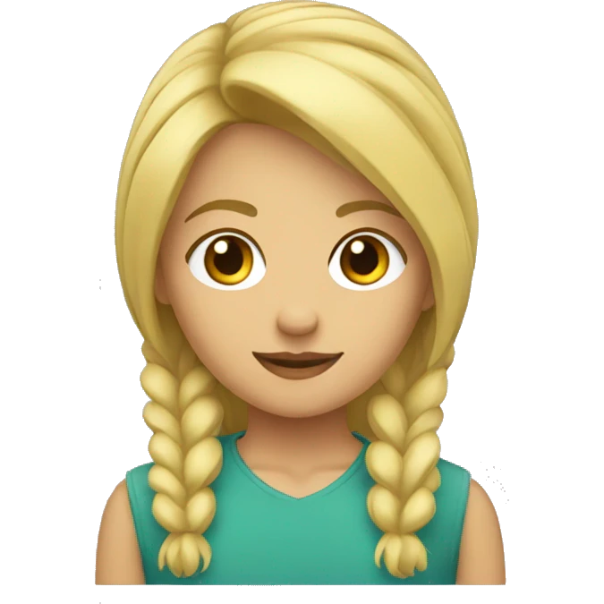 Rubia con pestañas  emoji