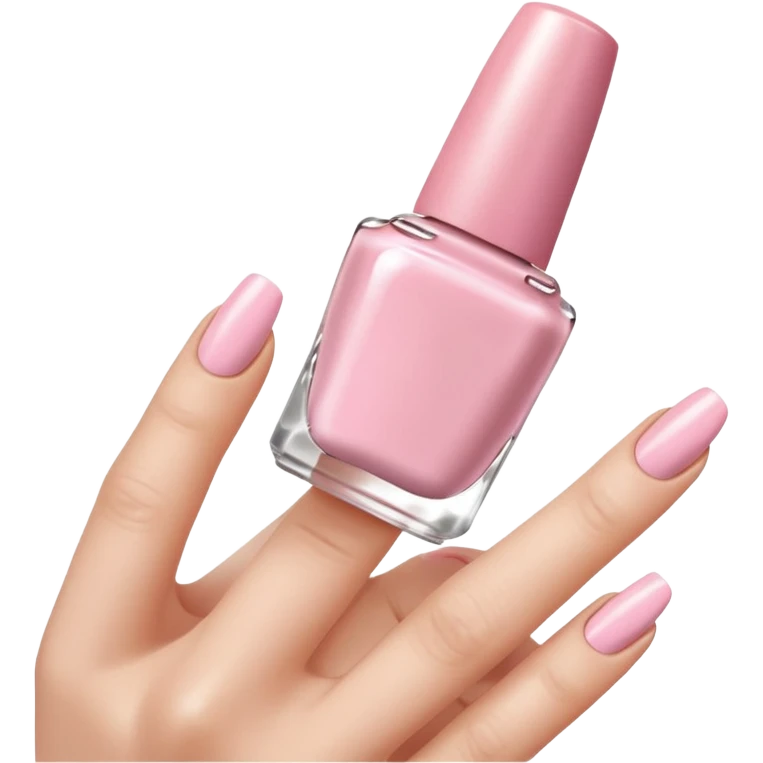 light pink nail polish emoji