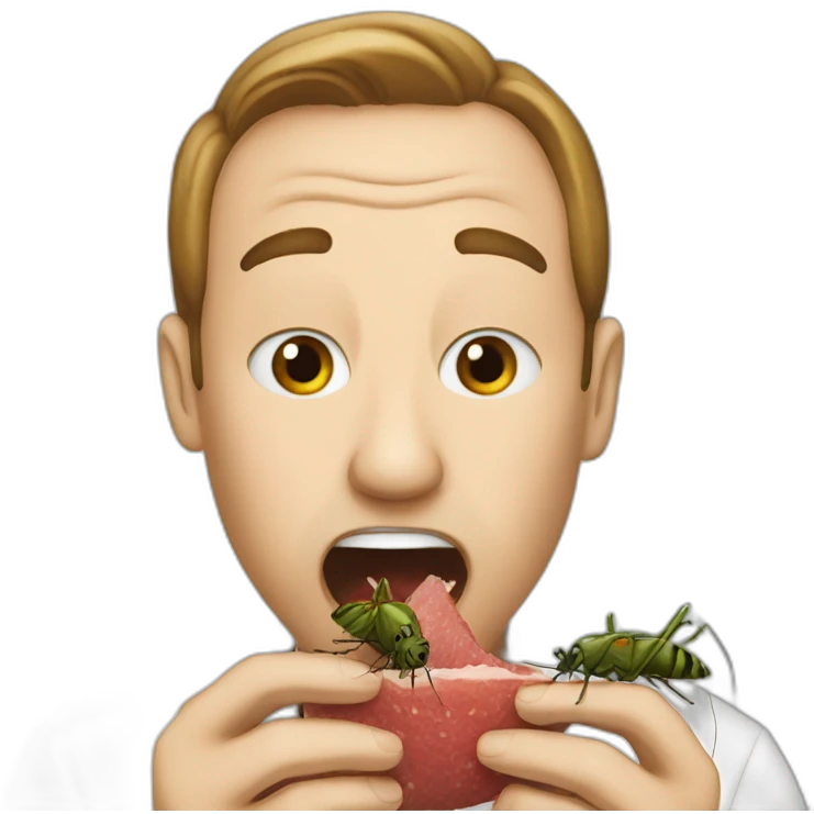 schwab eating bugs emoji