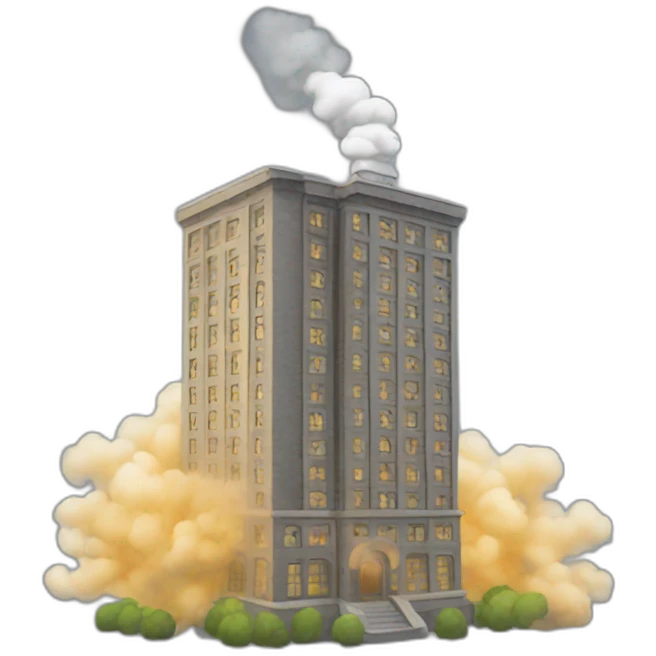 building smoke emoji