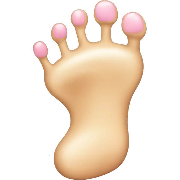 Foot with six toes emoji