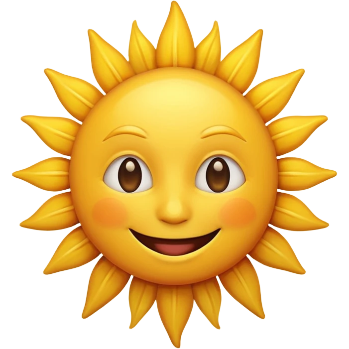 smiling sun emoji