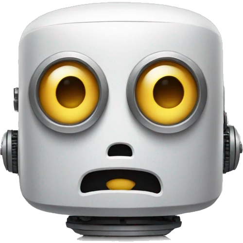 surprised robot emoji
