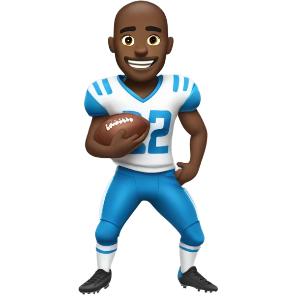 Football player doing the griddy  emoji