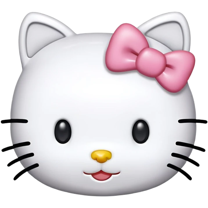 Hello Kitty head emoji