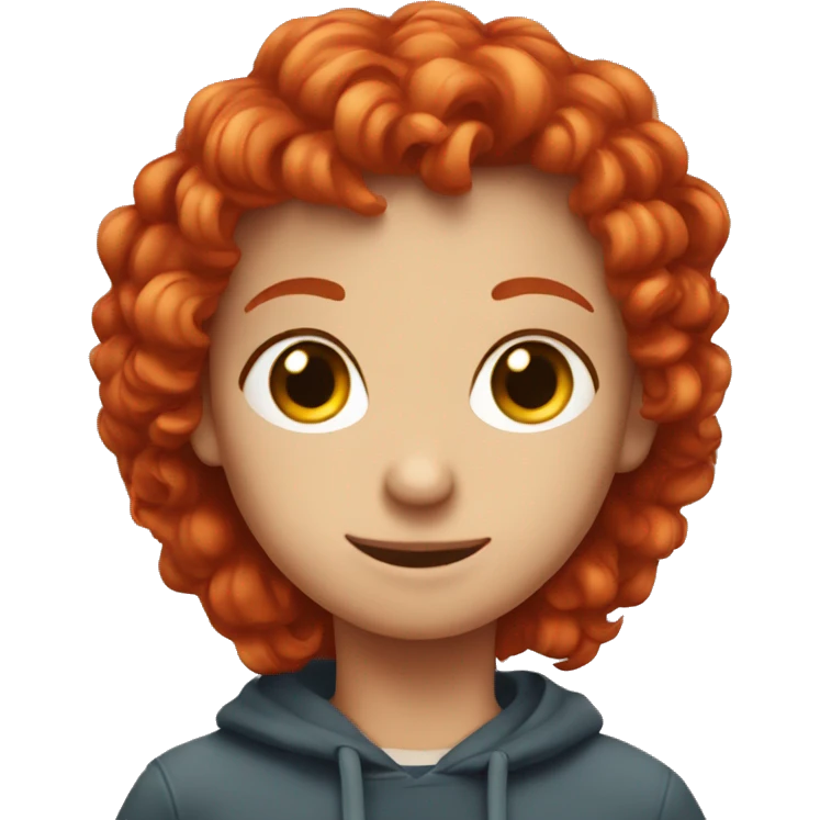 red headed boy inlove with girl  emoji