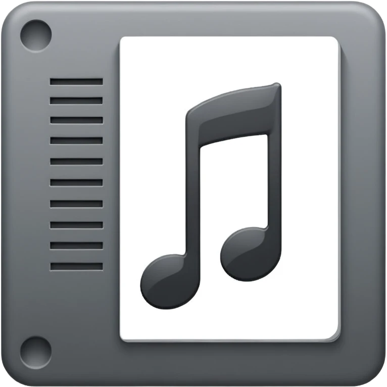 mac os icon audio note emoji