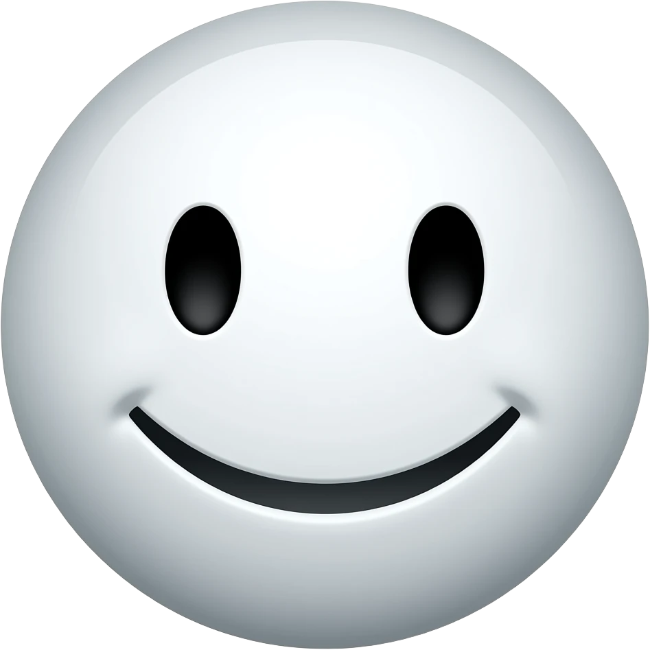 White I smiling emoji emoji