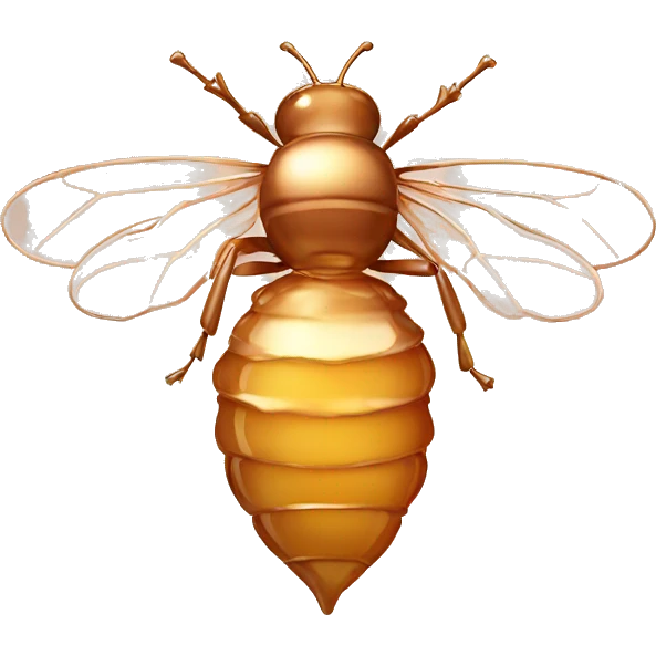 Rose gold honey emoji