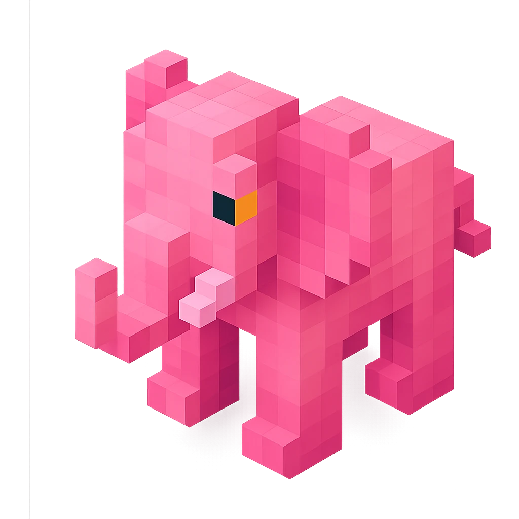Pink Elephant  emoji